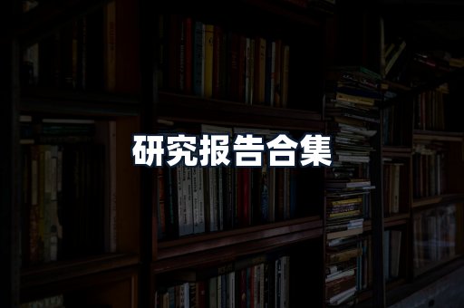 研究报告合集